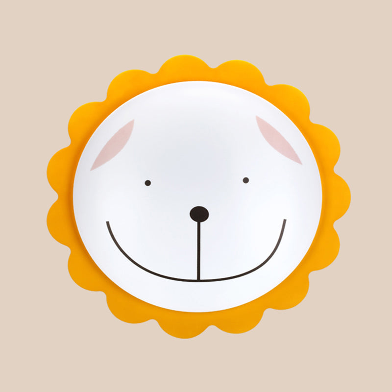 Modern Sun Ceiling Mount Light - Acrylic Flush Light for Kindergarten and Baby Bedrooms