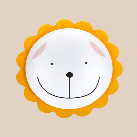 Modern Sun Ceiling Mount Light - Acrylic Flush Light for Kindergarten and Baby Bedrooms