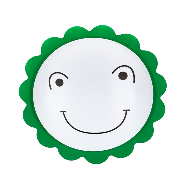 Modern Sun Ceiling Mount Light - Acrylic Flush Light for Kindergarten and Baby Bedrooms