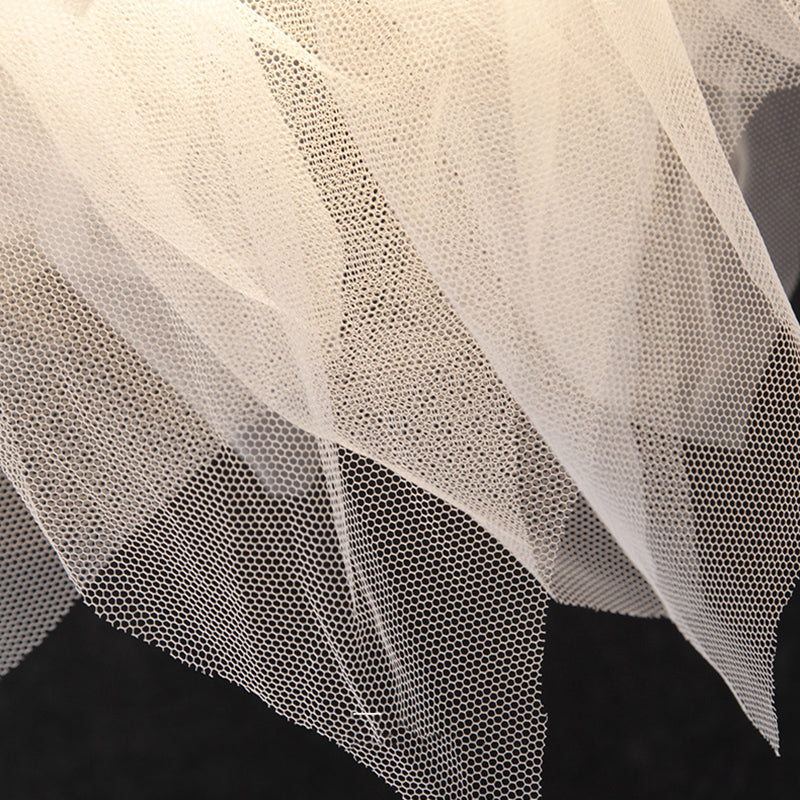 Modern Floral Pendant Light in White, Perfect for Bedroom Decor