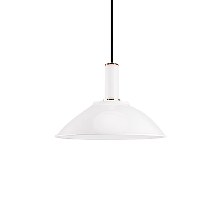 Contemporary Aluminum Hanging Light - Wide Bowl Pendant (11"/14") - Ideal for Gallery or Factory - 1 Bulb Design