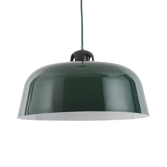 Barn Shaped Macaron Hanging Pendant Light - Metal Ceiling Lamp in Blue/Green/Yellow/Pink - Ideal for Nursing Room or Bathroom