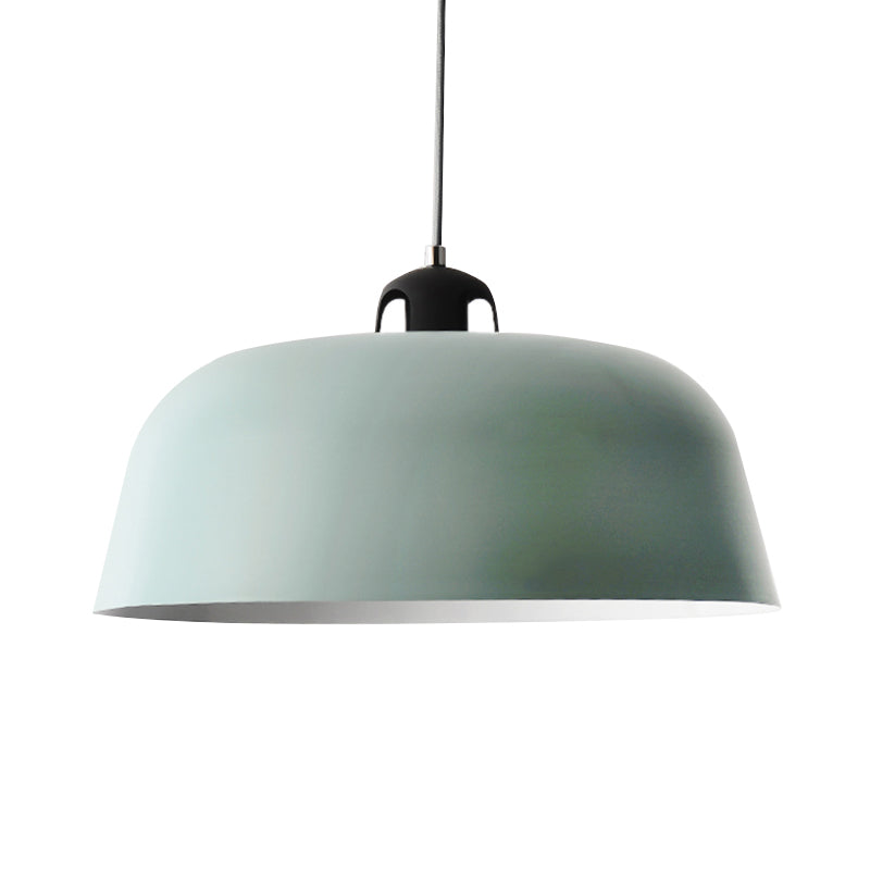 Macaron Barn-Shaped Hanging Pendant Light In Blue/Green/Yellow/Pink Ideal For Nursing Room Or