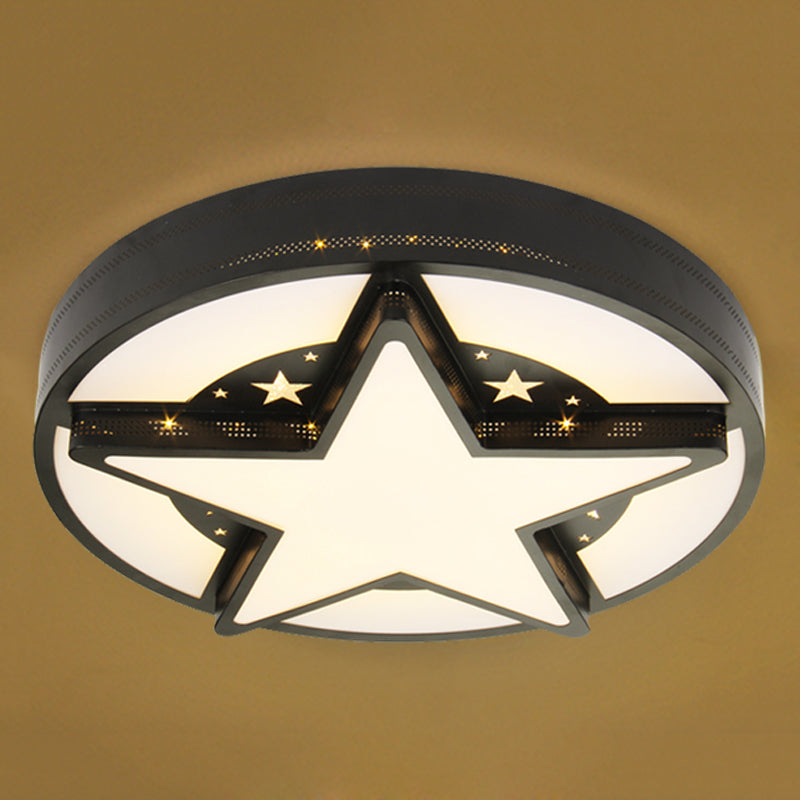 Children's Bedroom Starry Sky Flush Mount Ceiling Light