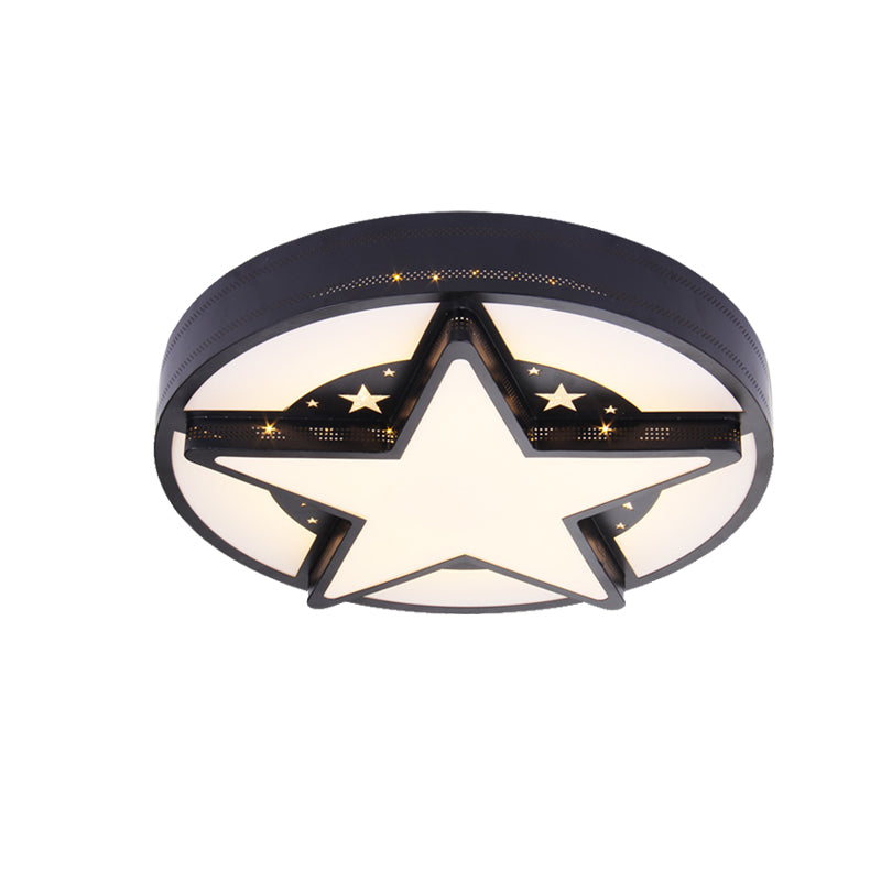 Children's Bedroom Starry Sky Flush Mount Ceiling Light