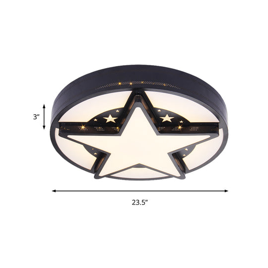 Children's Bedroom Starry Sky Flush Mount Ceiling Light