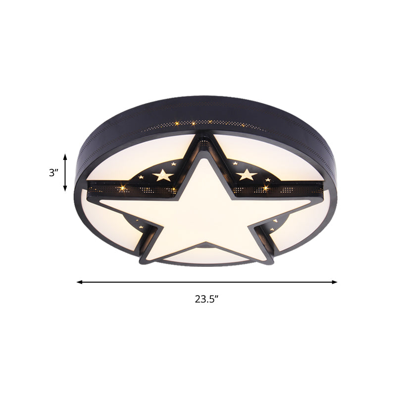 Childrens Bedroom Starry Sky Flush Mount Ceiling Light