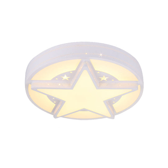 Children's Bedroom Starry Sky Flush Mount Ceiling Light
