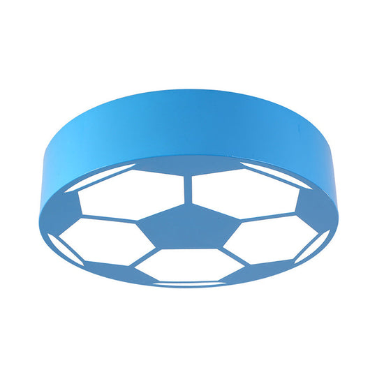 Colorful Football Flushmount Children's LED Ceiling Light with Acrylic Shade