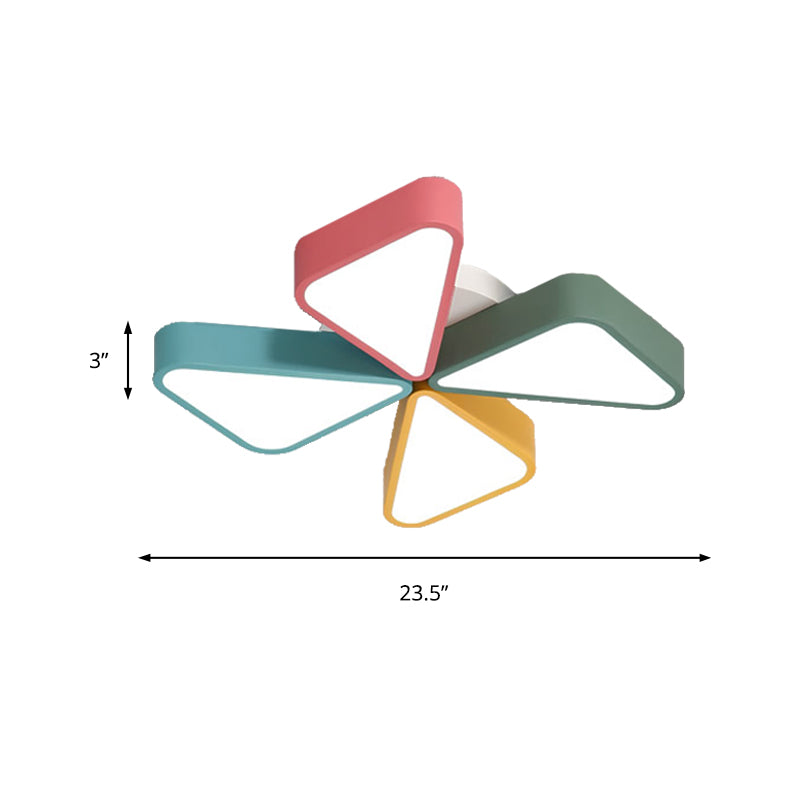 Cartoon Metal Flush Mount Light for Kindergarten Bathroom Ceiling