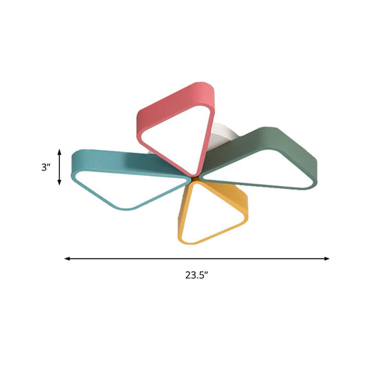 Cartoon Metal Flush Mount Light for Kindergarten Bathroom Ceiling