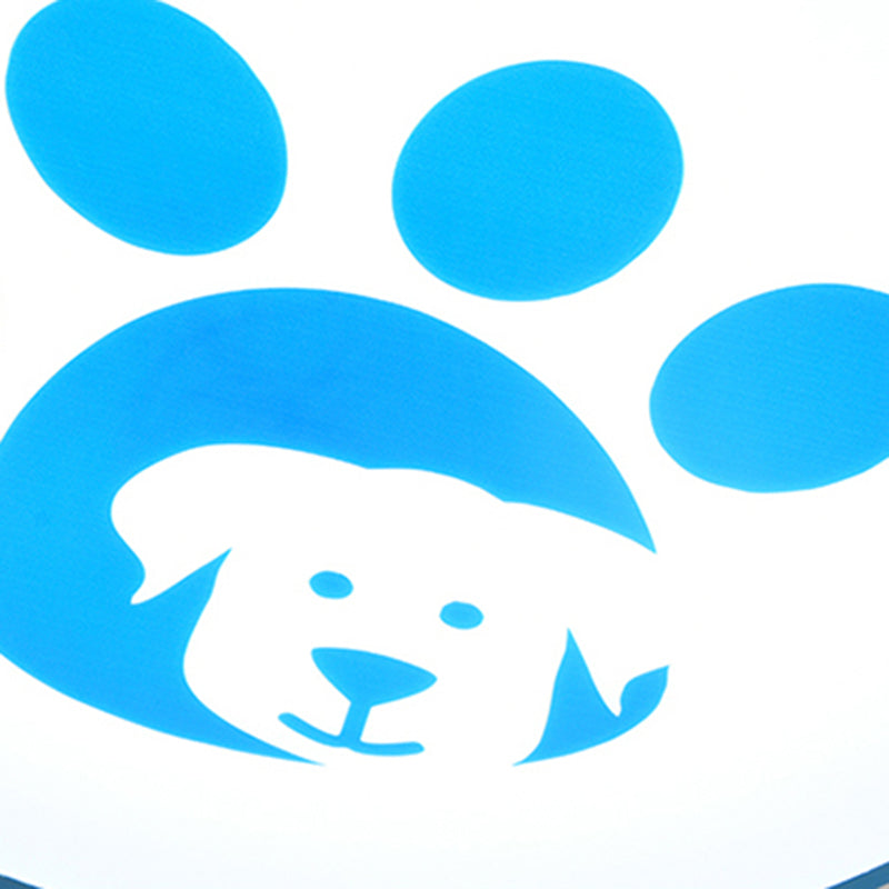 Dog Paw Acrylic Ceiling Lamp: Round Shade Ceiling Mount Light for Bathrooms