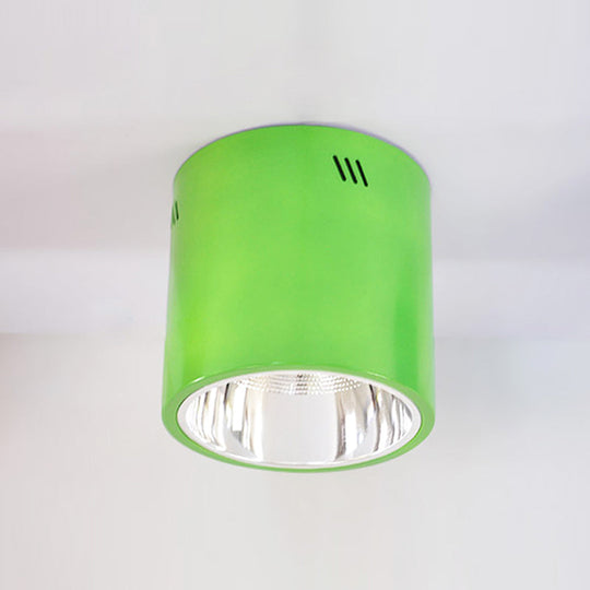 Drum Shaped Ceiling Mount Light - Head Downlight for Commercial Metal Down Light in Cloth Shops