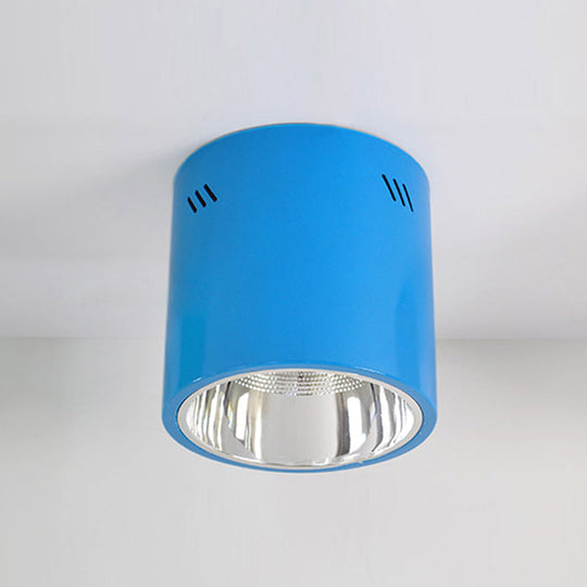 Drum Shaped Ceiling Mount Light - Head Downlight for Commercial Metal Down Light in Cloth Shops