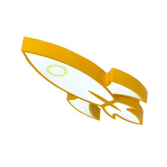 Contemporary Space themed Ceiling Light for Child's Bedroom - Acrylic Mount