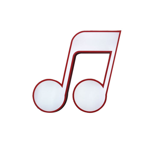 Modern Musical Note Flush Ceiling Light for Bedroom - Acrylic Ceiling Lamp