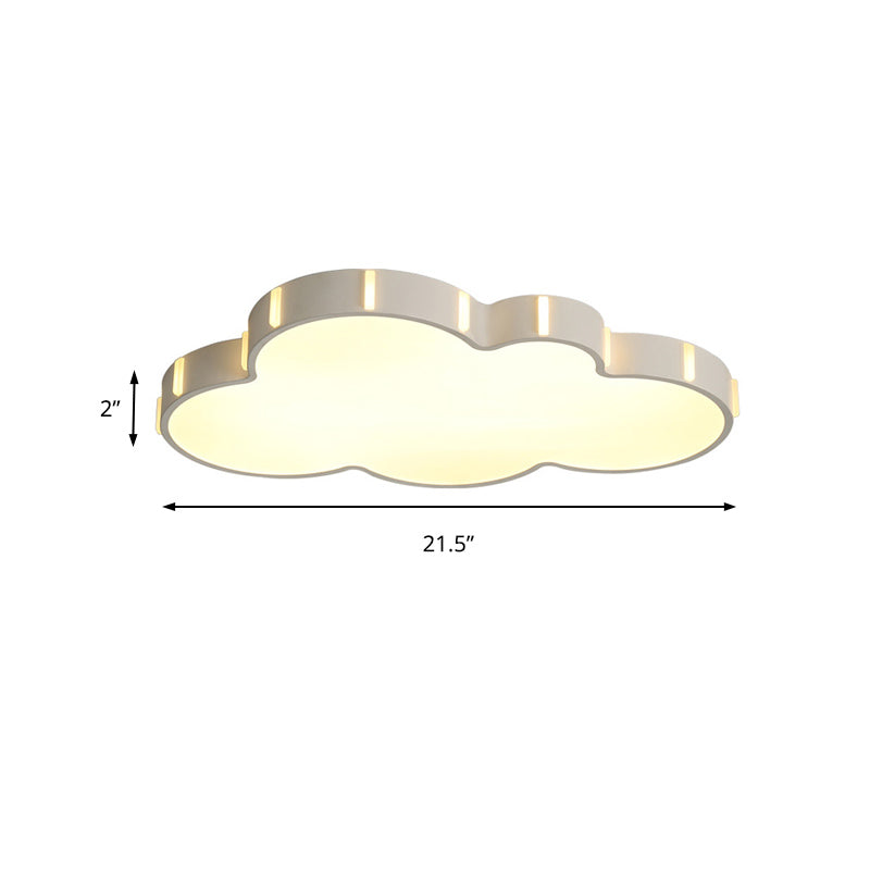 Modern Acrylic Cloud Ceiling Light for Adult Bedroom in White