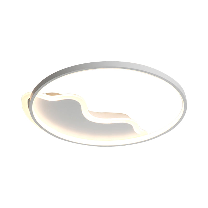 Modern Acrylic Mountain Flush Ceiling Light for Dining Room