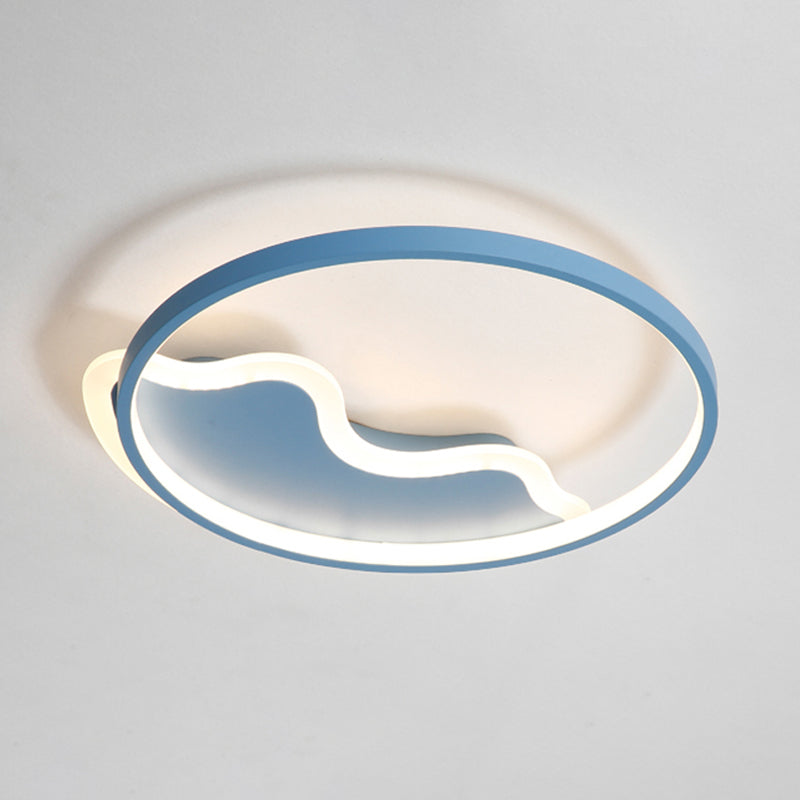 Nordic Style Flush Mount Acrylic Ceiling Light for Living Room and Foyer Décor