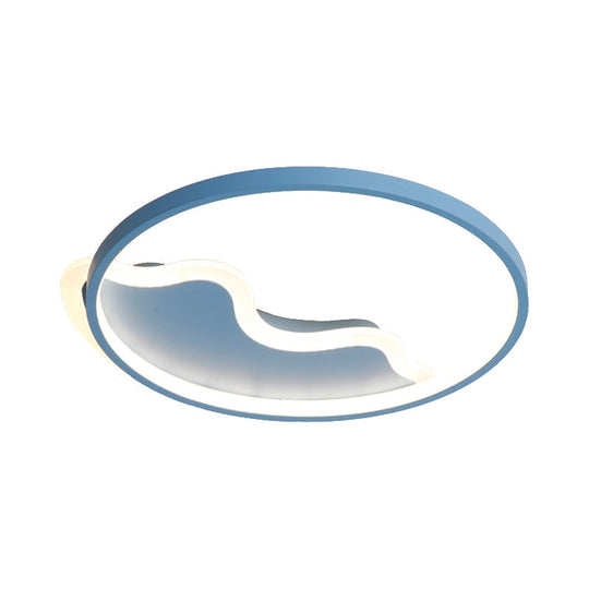 Nordic Style Flush Mount Acrylic Ceiling Light for Living Room and Foyer Décor