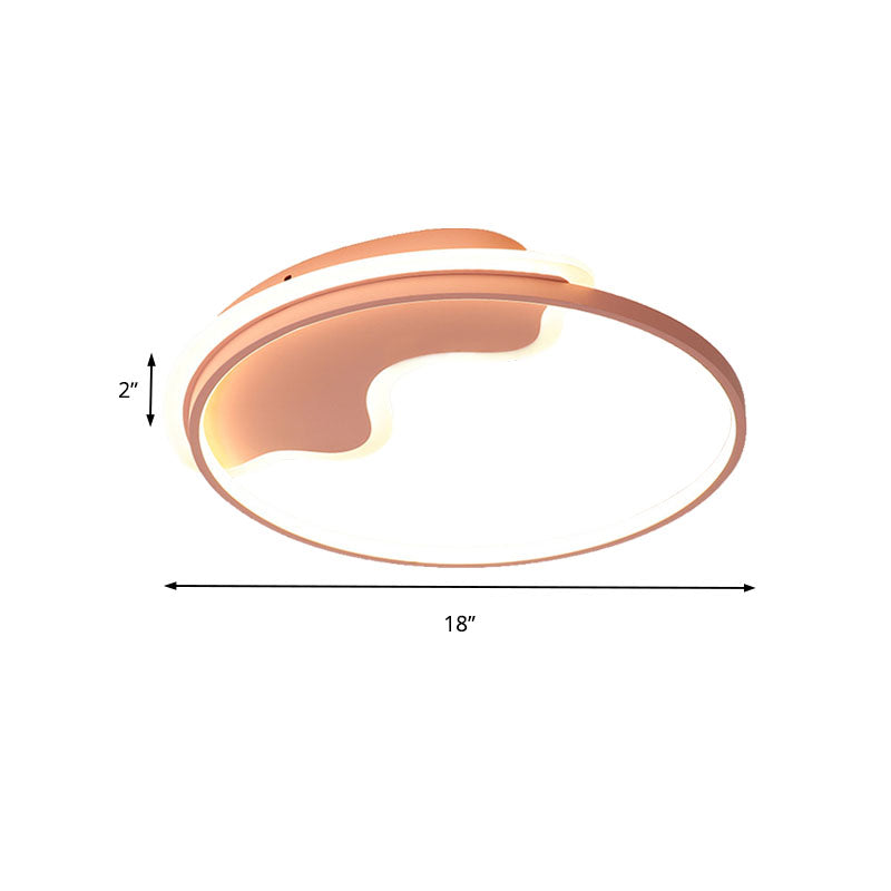 Nordic Style Flush Mount Acrylic Ceiling Light for Living Room and Foyer Décor