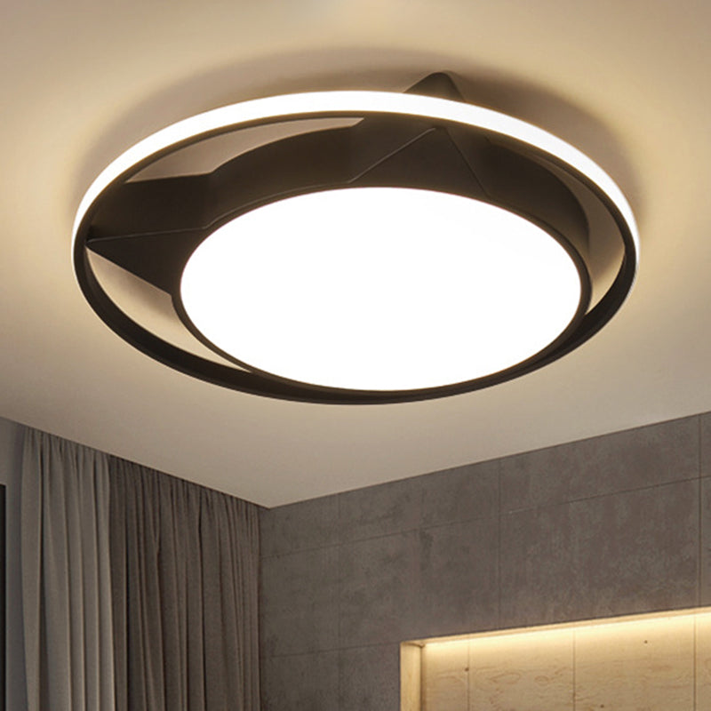 Cat Shaped Ceiling Light for Bedroom Décor - Animal Design, Acrylic Flush Mount