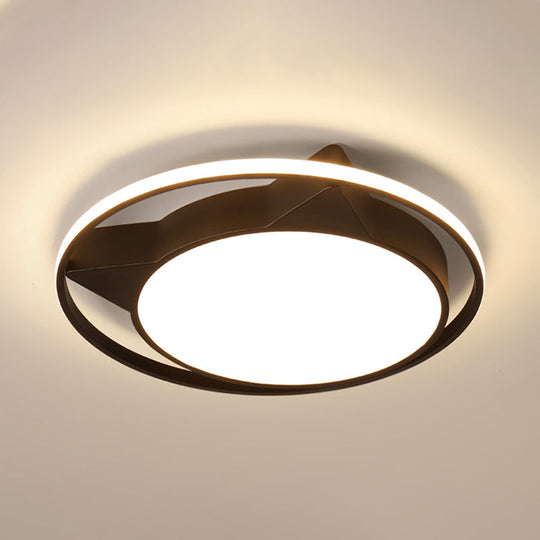 Cat Shaped Ceiling Light for Bedroom Décor - Animal Design, Acrylic Flush Mount