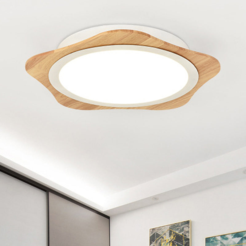 Modern White Floral Ceiling Mount Light - Bathroom Corridor Flush Light