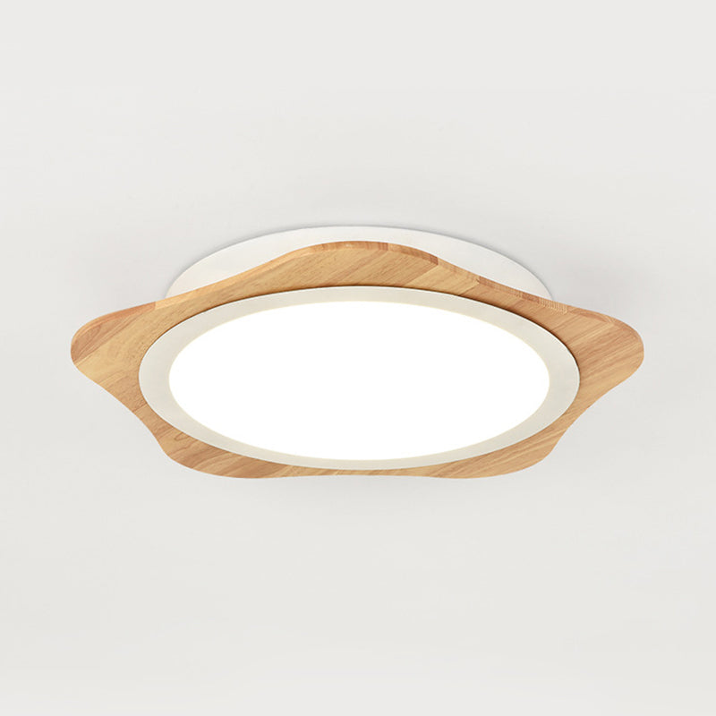 Modern White Floral Ceiling Mount Light - Bathroom Corridor Flush Light