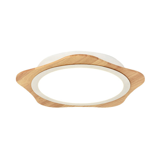 Modern White Floral Ceiling Mount Light - Bathroom Corridor Flush