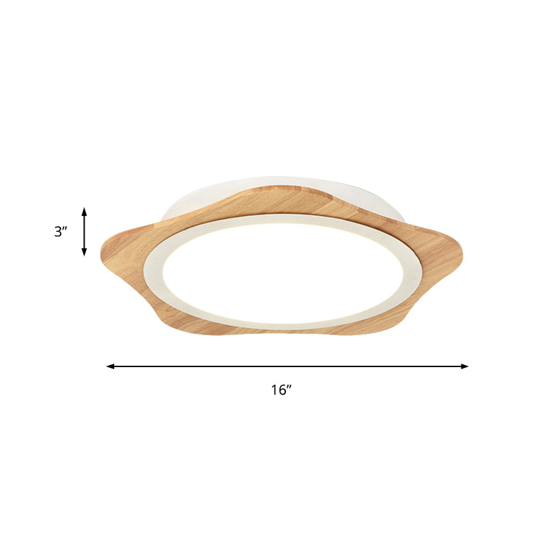 Modern White Floral Ceiling Mount Light - Bathroom Corridor Flush Light