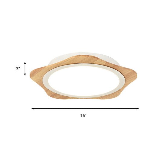 Modern White Floral Ceiling Mount Light - Bathroom Corridor Flush Light