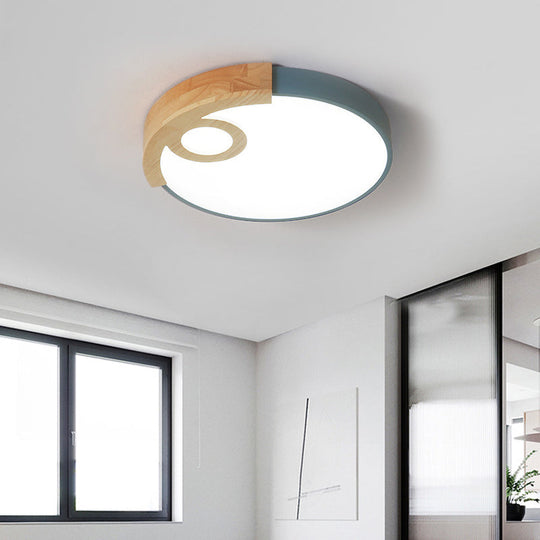 Modern Slim Round LED Flush Mount Ceiling Light for Living Room