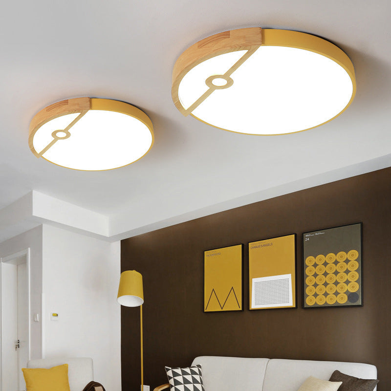 Modern Slim Round LED Flush Mount Ceiling Light for Living Room