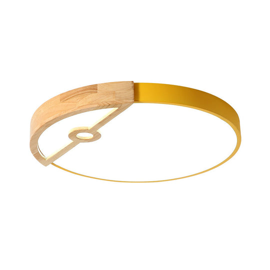 Modern Slim Round LED Flush Mount Ceiling Light for Living Room