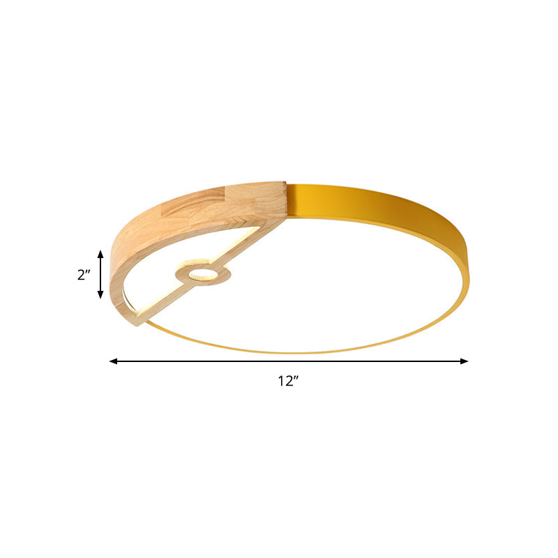 Modern Slim Round LED Flush Mount Ceiling Light for Living Room