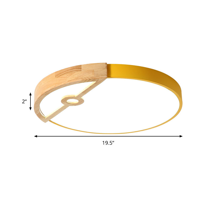 Modern Slim Round LED Flush Mount Ceiling Light for Living Room