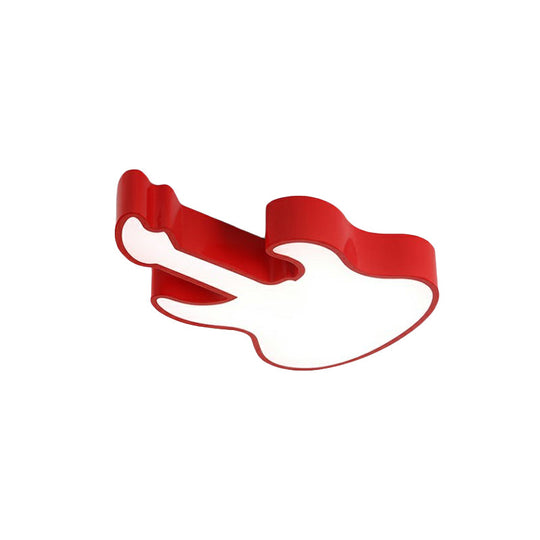 Guitar Baby Led Ceiling Light For Kids Bedroom - Acrylic Mount Fixture