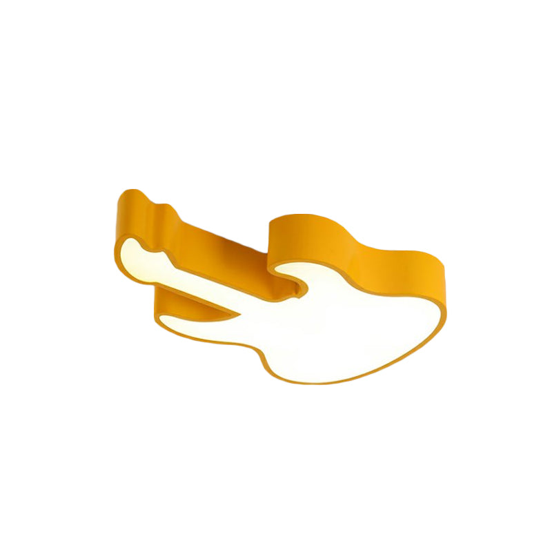 Guitar Baby LED Ceiling Light for Kids' Bedroom - Acrylic Ceiling Mount Fixture