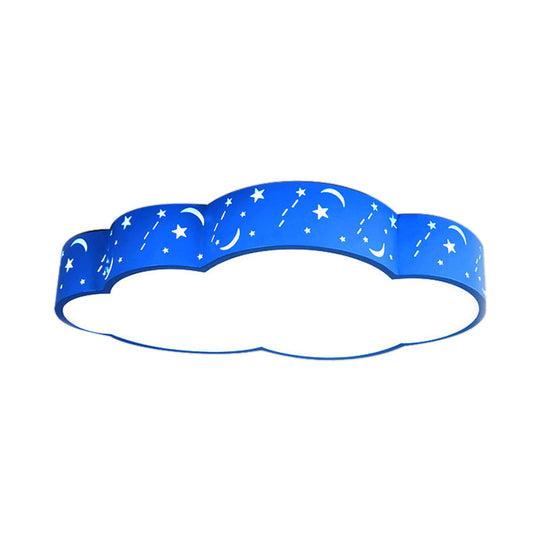 Hollow Cloud Cartoon LED Ceiling Lamp for Kids Bedroom with Metal Acrylic Ceiling Mount Light