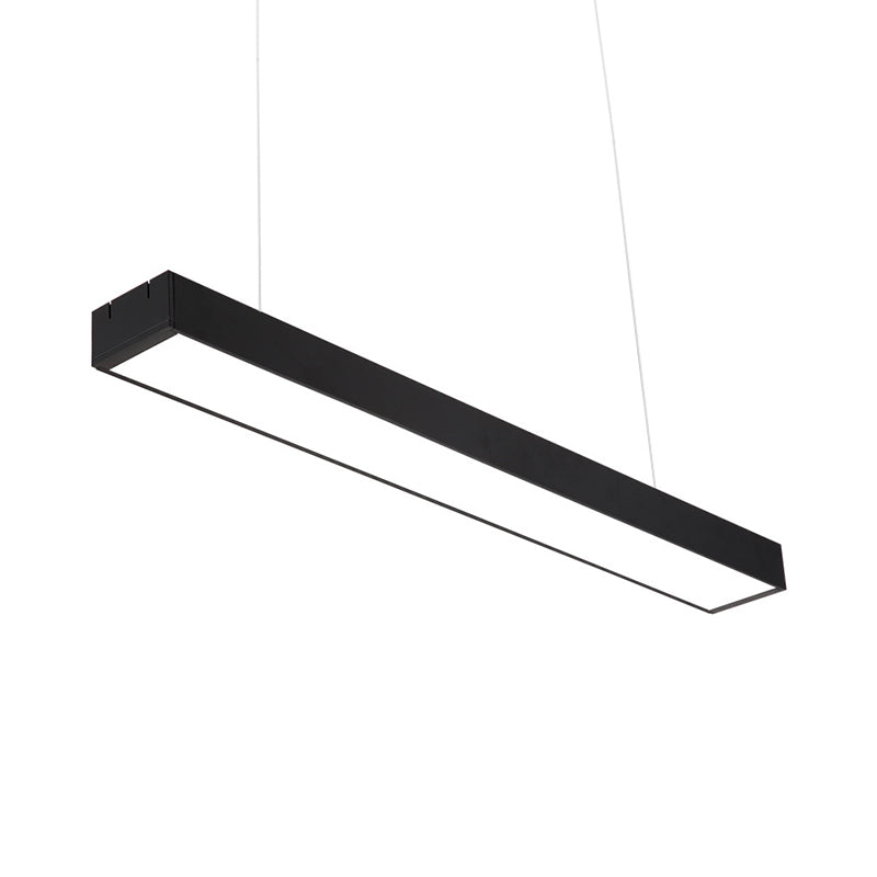 Contemporary LED Ceiling Light Fixture in Sleek Black - Available in 3 Widths