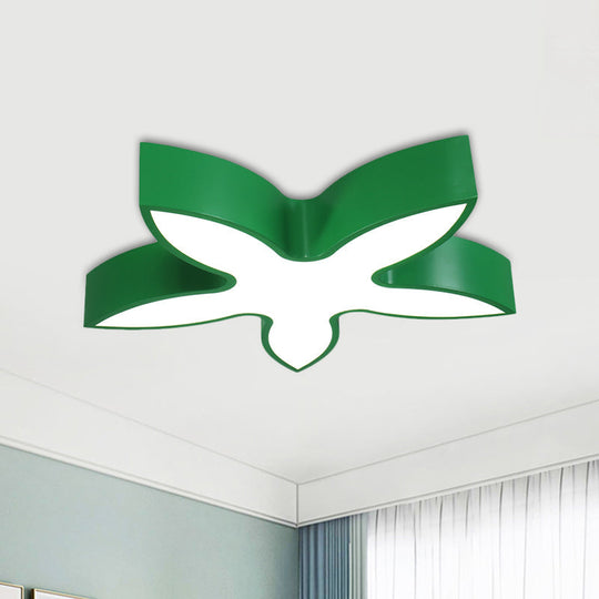 Plafonnier LED étoilé pour enfants avec abat-jour en acrylique blanc/rouge/jaune