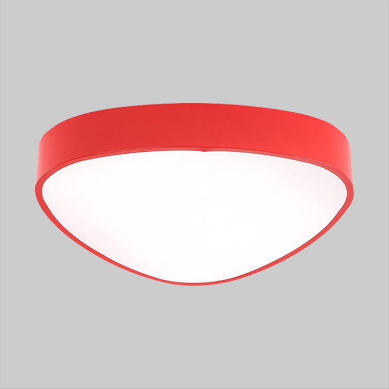 Modern LED Triangle Ceiling Lamp - Red/Blue/Green - Acrylic Flush Mount for Hallway
