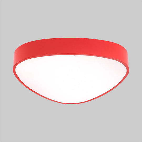 Modern LED Triangle Ceiling Lamp - Red/Blue/Green - Acrylic Flush Mount for Hallway