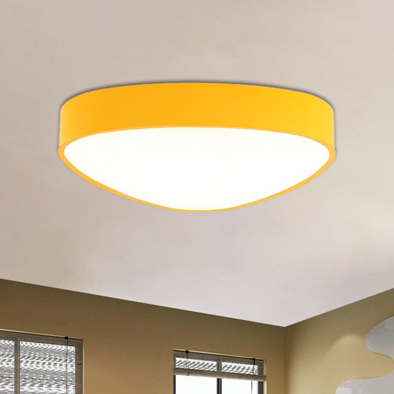 Modern LED Triangle Ceiling Lamp - Red/Blue/Green - Acrylic Flush Mount for Hallway