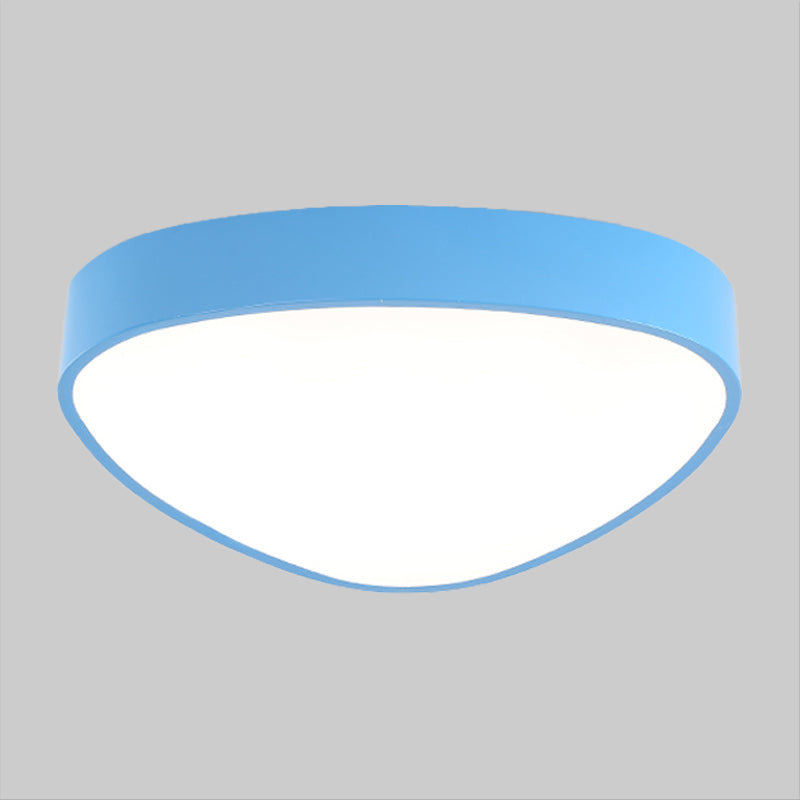 Modern LED Triangle Ceiling Lamp - Red/Blue/Green - Acrylic Flush Mount for Hallway