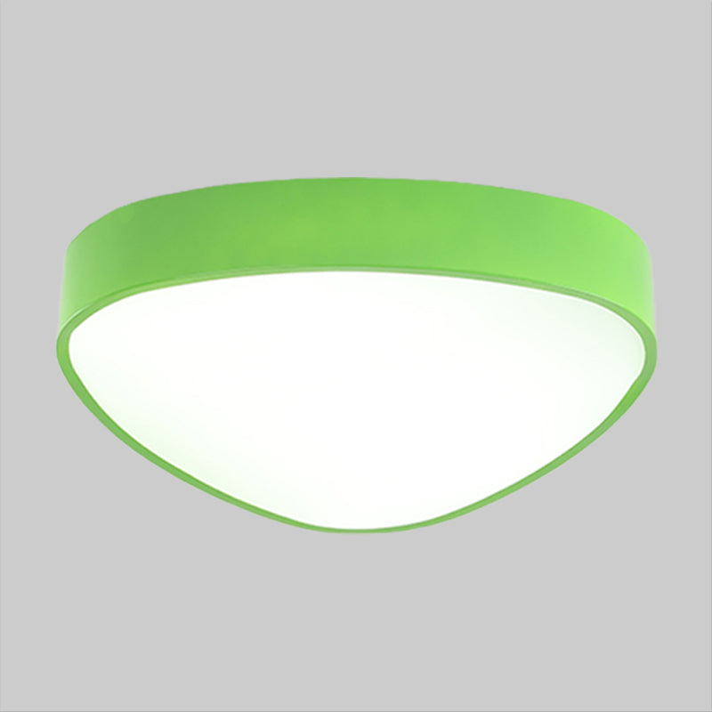 Modern LED Triangle Ceiling Lamp - Red/Blue/Green - Acrylic Flush Mount for Hallway