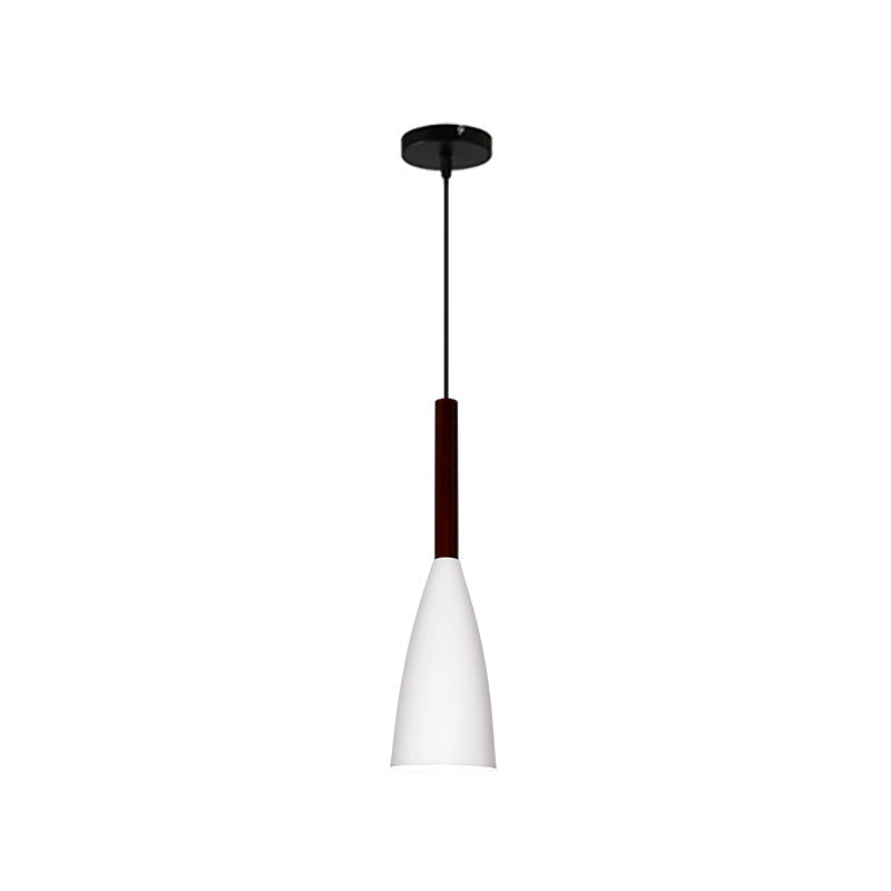 Modern Grey/White/Pink Tapered Pendant Light Fixture For Chic Table Decor