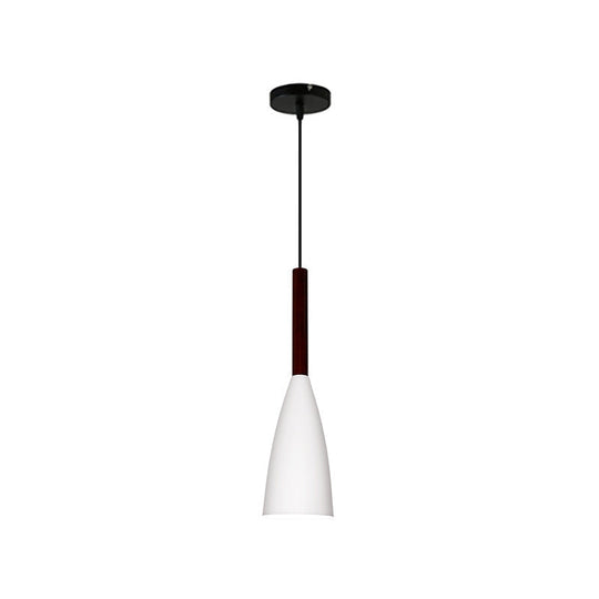 Modern Grey/White/Pink Tapered Pendant Light Fixture For Chic Table Decor