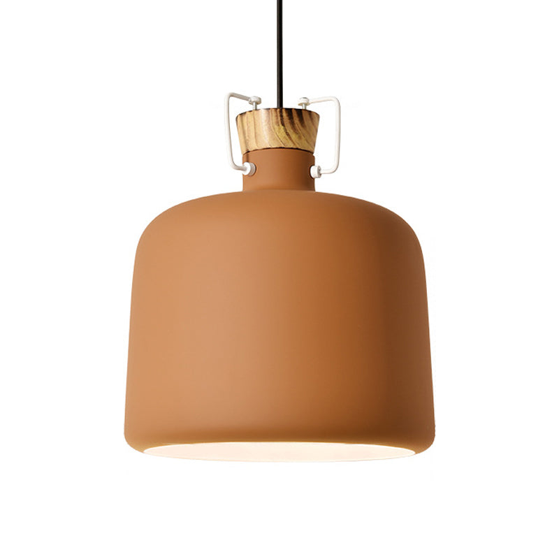 Blue/Gold/Brown Wine Jar Pendant Light With Cork Detailing